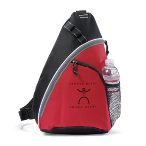Wave Monopack Sling Backpack- Red - Kid Friendly/CPSIA compliant