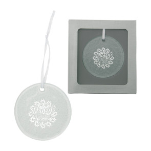 Hammered Glass Ornament - Circle