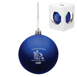 Blue Custom Christmas Ornament - Shatterproof