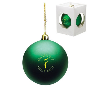 Green Shatterproof Custom Christmas Ornament