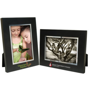 4 x 6 Black Wood Frame with Silver Bevel