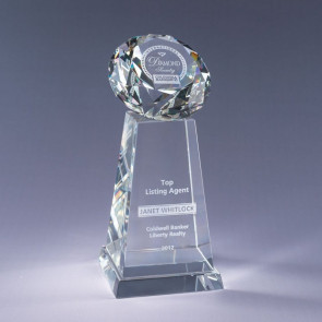 Diamond Spire Crystal Award - Clear
