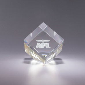 Plaza Optic Crystal Paperweight