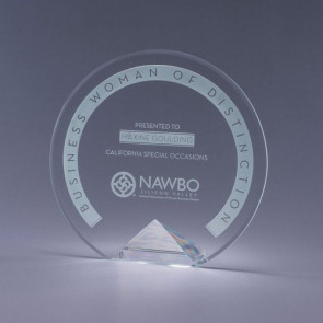 Crystal Award - Engraved - Clear Base