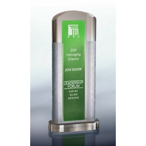 Ambient Green Optical Crystal Award