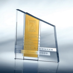 Chroma Amber Optical Crystal Award
