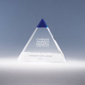 Blue Majestic Optical Crystal Award - SM