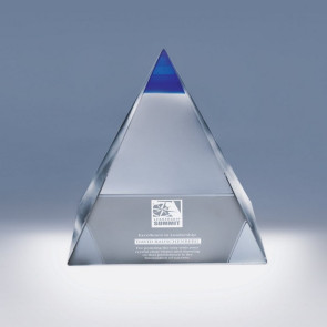 Blue Majestic Optical Crystal Award - LG