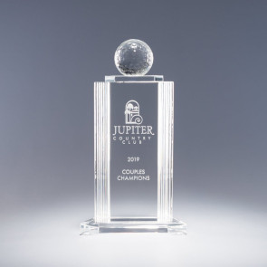Helenic Optic Crystal - Golf Award 8.5in