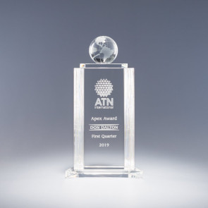 Helenic Optic Crystal - World Award 10.5in
