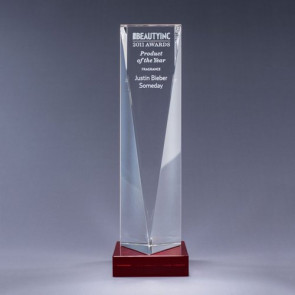 Excelsior Optical Crystal Award - Red