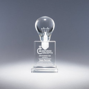 Visionary - Light Bulb Optical Crystal Award