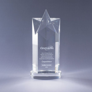 Rising Star Award on Clear Base - LG