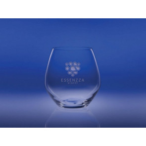 Domaine Stemless Red Engraved Wine Glasses - Set of 2