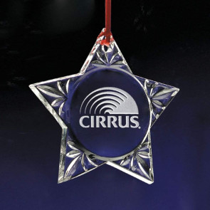Crystal Star Glass Ornament