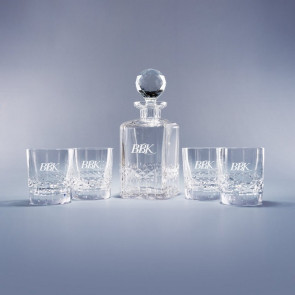 Exception Decanter and Rocks Glasses Set of 5
