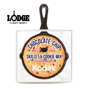 Cast-Iron Baker's Skillet with Chocolate Chip Cookie Mix and your logo