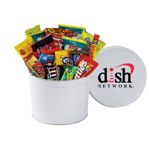 2 Gallon Candy, Popcorn and Cookies Crowd Pleaser Tin