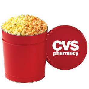 2 Way Popcorn Tins - Caramel & Cheddar Popcorn (3.5 Gallon)