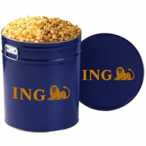 2 Way Popcorn Tins - Caramel & Cheddar Popcorn (6.5 Gallon)