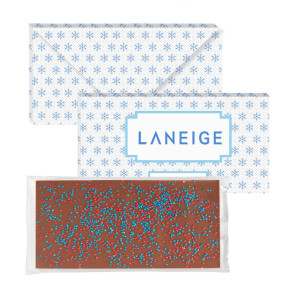 3.5 oz Executive Chocolate Bar with Corporate Color Nonpareils