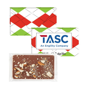 1 oz Executive Custom Chocolate Bar with Salted Pretzels