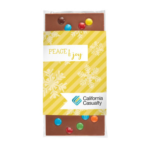 3.5 oz Custom Chocolate Bar with M&M'S&reg;
