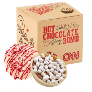 Hot Chocolate Bomb Gift Box - Deluxe Flavor - White Chocolate Peppermint