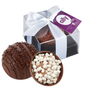 Hot Chocolate Bomb Gift Box w/ Hang Tag -Deluxe Flavor - Milk & Dark Del