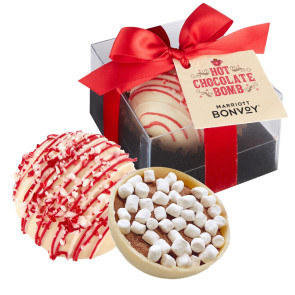 Hot Chocolate Bomb Gift Box w/ Hang Tag -Deluxe Flavor - White Chocolate