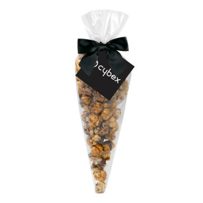 White & Dark Chocolate Swirl Popcorn Cone Bag (small)