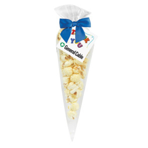 White Cheddar Truffle Popcorn Cone Bag (small)