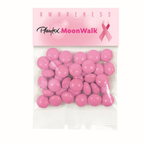 Breast Cancer Awareness Hopeful Header Bags - Pink Gourmet Jelly Beans