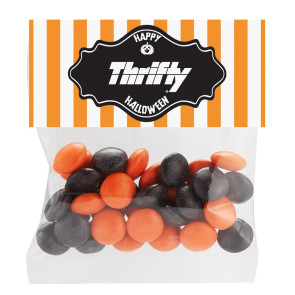 Haunted Header Bag with Halloween Chocolate Buttons (1 oz.)
