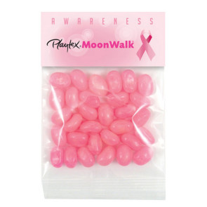 Breast Cancer Awareness Hopeful Header Bags - Pink Jelly Belly