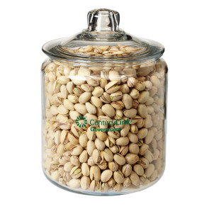 Half Gallon Glass Jar - Pistachios with 1 Color Direct Print on body