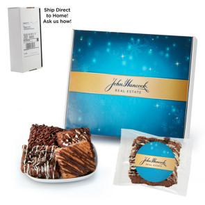 Fresh Baked Brownie Gift Set - 18 Assorted Brownies - in Mailer Box