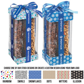Large Executive Treat Container Chocolate Covered Pretzel Rods