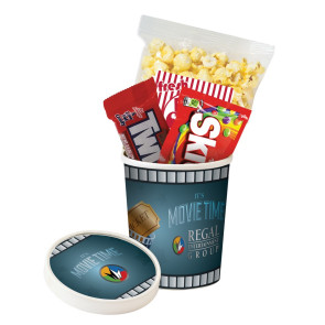 Movie Theater Tub with Popcorn, Skittles and Twizzlers