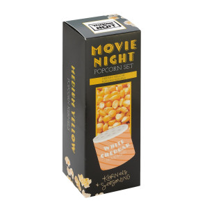 Movie Night Kernel & Seasoning Set - Medium Yellow Kernels & White Chedd
