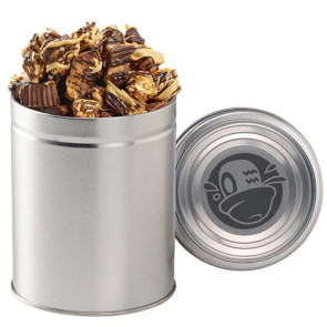 Gourmet Popcorn Tin (Quart) - Peanut Butter Cup Popcorn