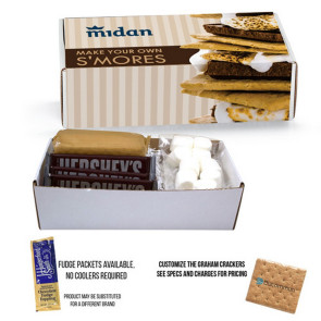 S'mores Kit Mailer Box with Fudge Packets