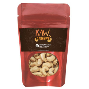 Resealable Pouch with Raw Cashews