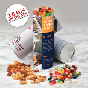 cyl-in-der with Jelly Belly - Jelly Beans and Deluxe Mixed Nuts