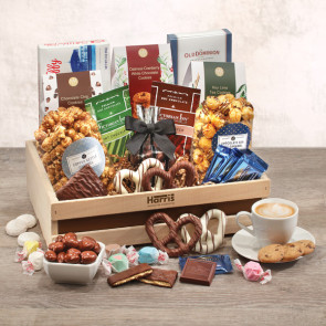 Wood Crate Full of Delicious Snacks - Corporate Gifting
