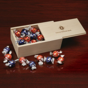 Lindt-Lindor Chocolate Truffles in Wooden Collector's Box
