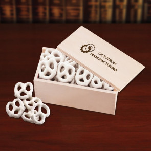 Frosted Pretzels in Wooden Collector's Box