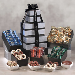 Individually-Wrapped Gift Tower of Chocolates
