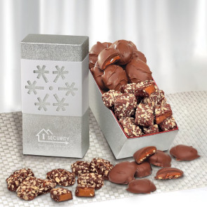 Toffee and Turtles in Snowflake Gift Box
