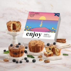 Sweet Starters Four Single-Serve Coffee Cakes in Full Color Box
